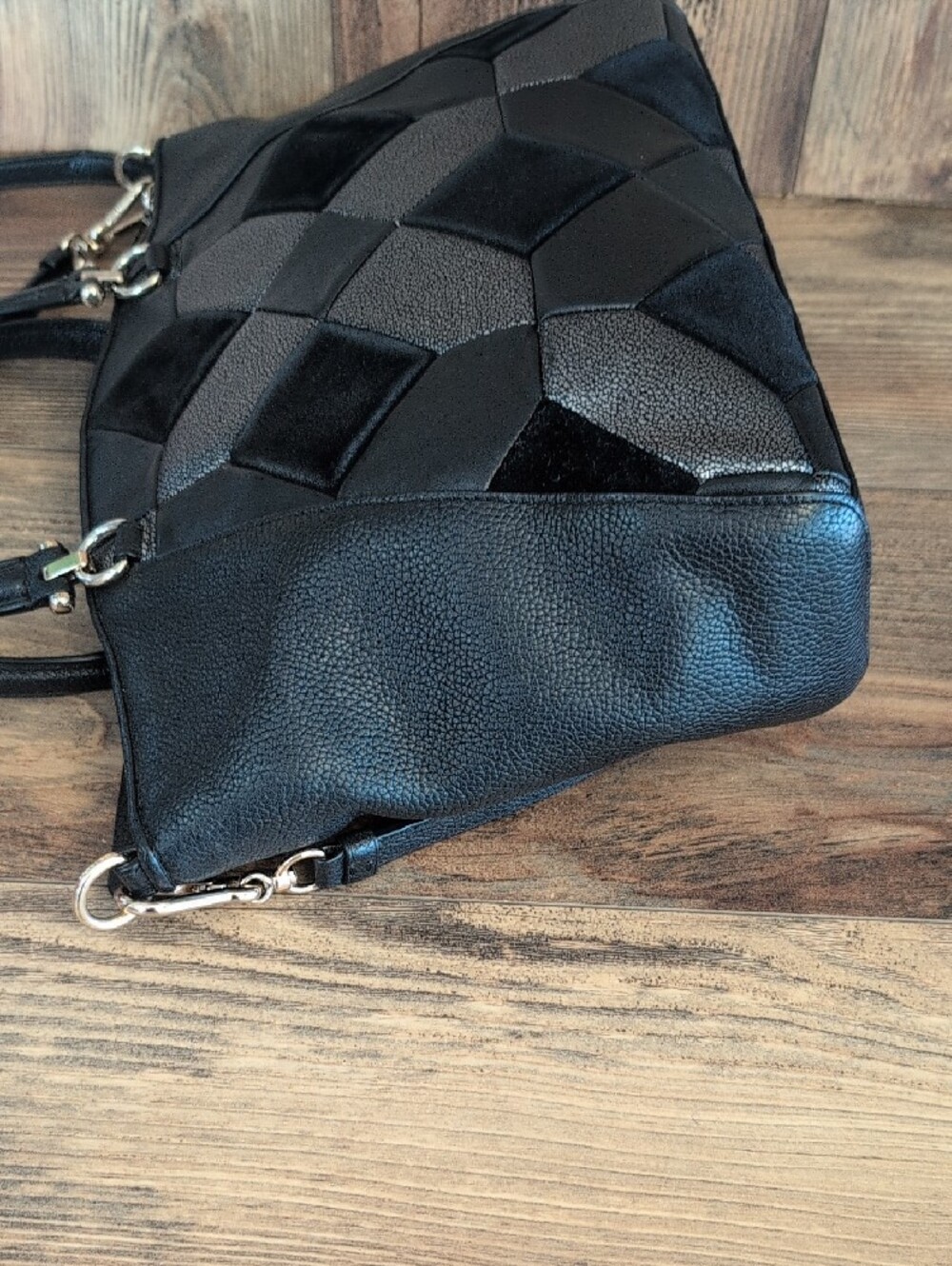 Coach Patchwork Leather Detachable Crossbody Strap Satchel - Picture 6 of 9